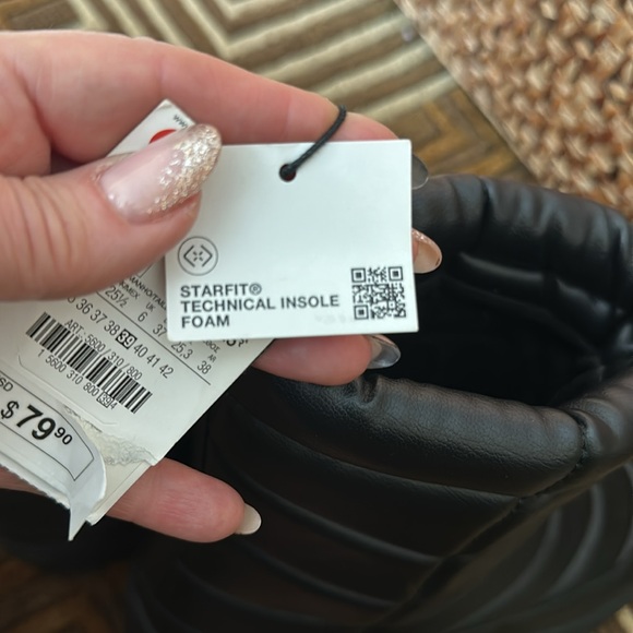 Zara black snow winter boots - Picture 8 of 9